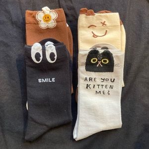 Cute Funny 4 pack of Socks